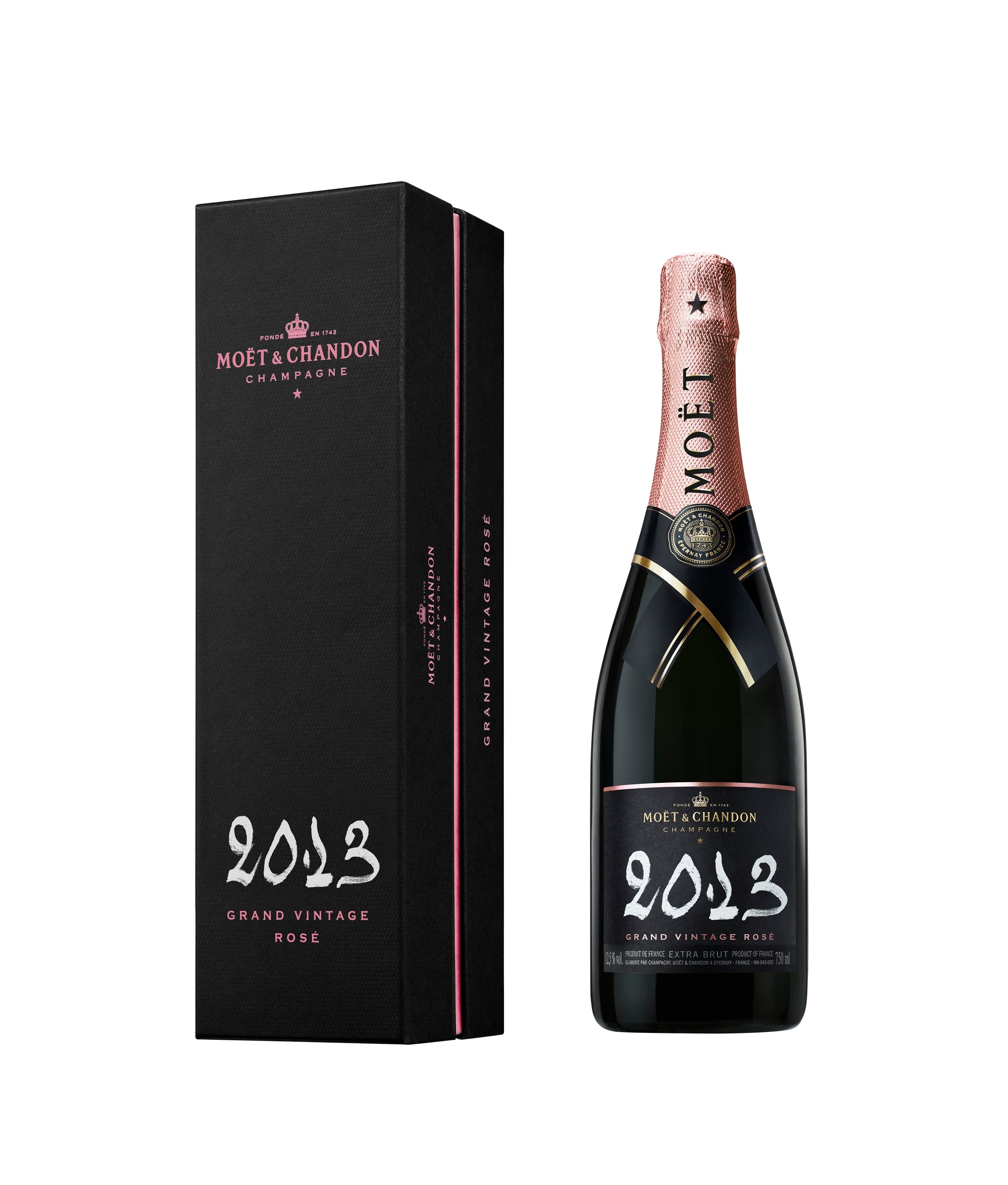 Moet and Chandon Grand Vintage Rose 2013 with Chalk Giftbox 