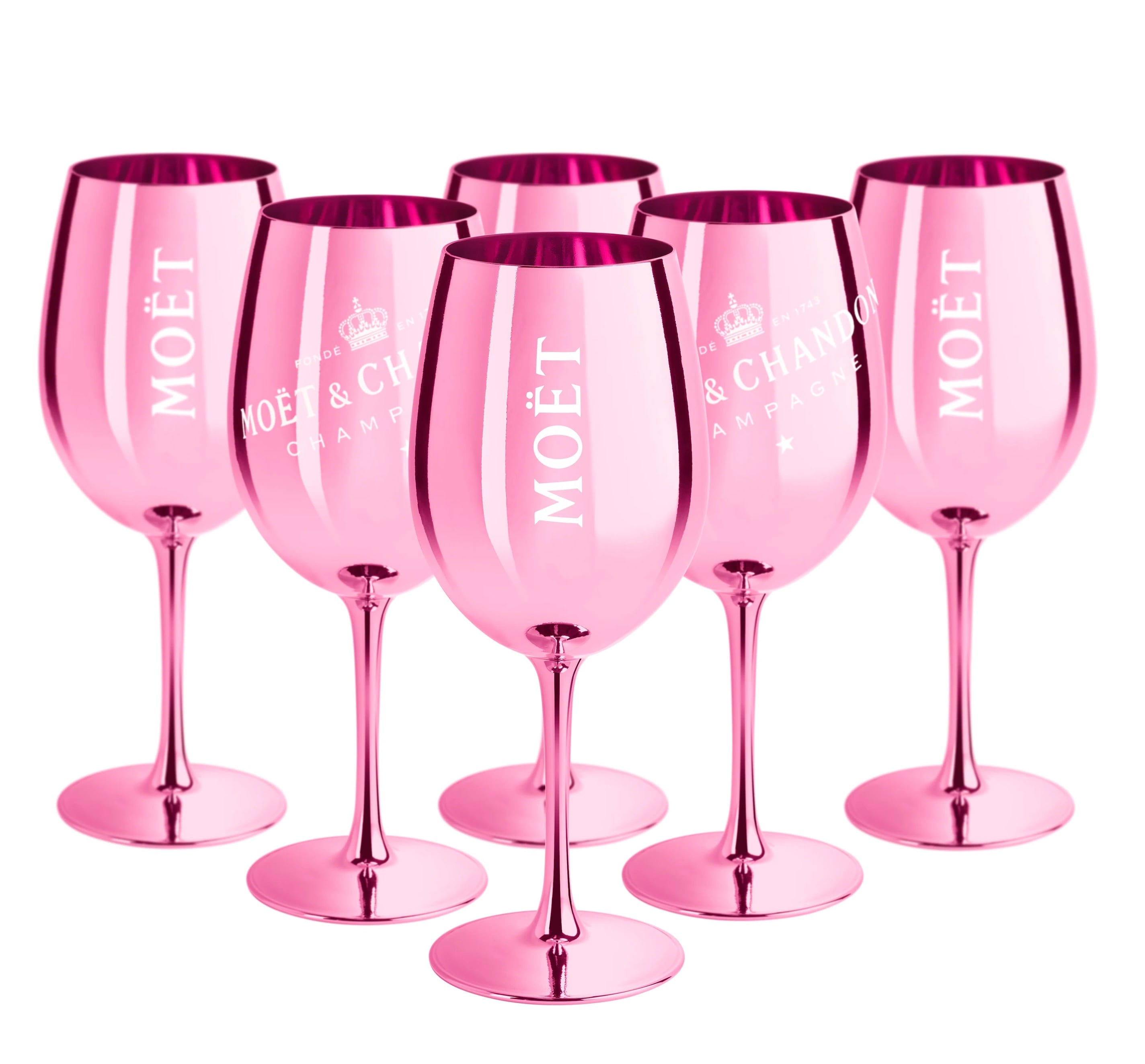 Metallic Pink Acrylic Glasses