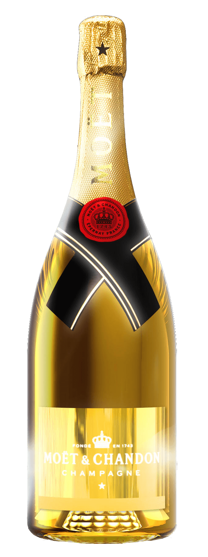 Dom perignon vintage 2009 light up bottle